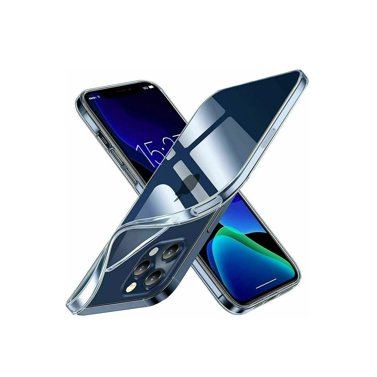 iPhone 15 Pro Kılıf Lüx Şeffaf Silikon - Orijinal Tasarımı Korur