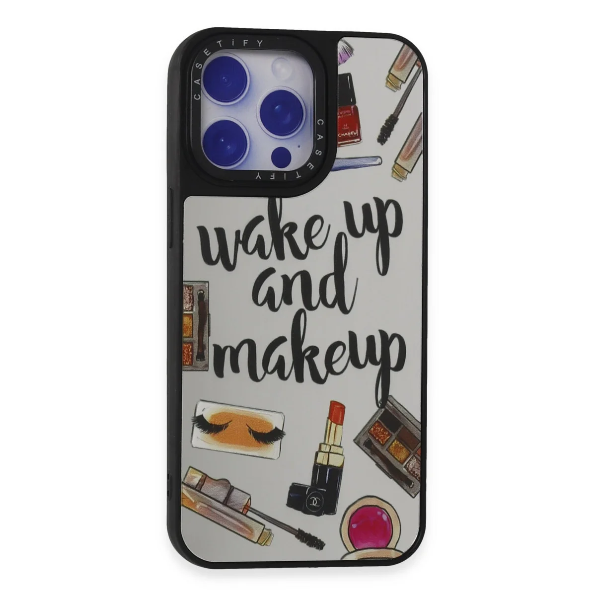 iPhone 15 Pro Kılıf Mirror Desenli Kapak - Parlak ve Efektli TPU Arka Kapak