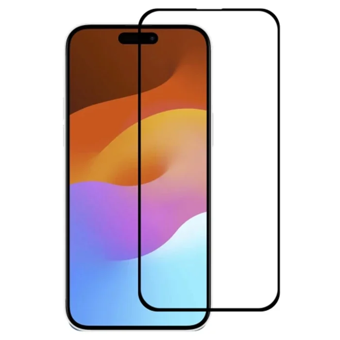 iPhone 15 Pro Kırılmaz Cam Ekran Koruyucu - Full Glue 9H