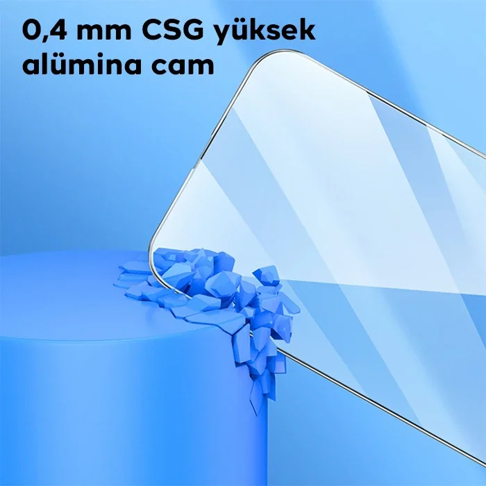 iPhone 15 Pro Kırılmaz Cam Ekran Koruyucu - Full HD Temperli Cam