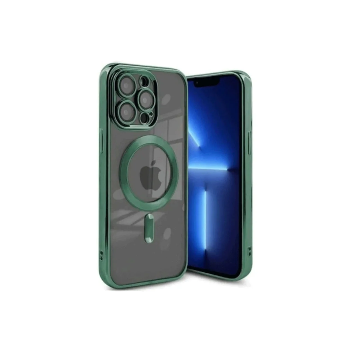 iPhone 15 Pro Kross Kılıf Koyu Yeşil - Kross Magneticsafe Kapak