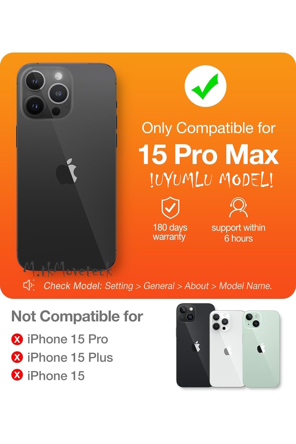 İphone 15 Pro Max Uyumlu Mat Hayalet Ekran Koruyucu Cam Tam Kapla
