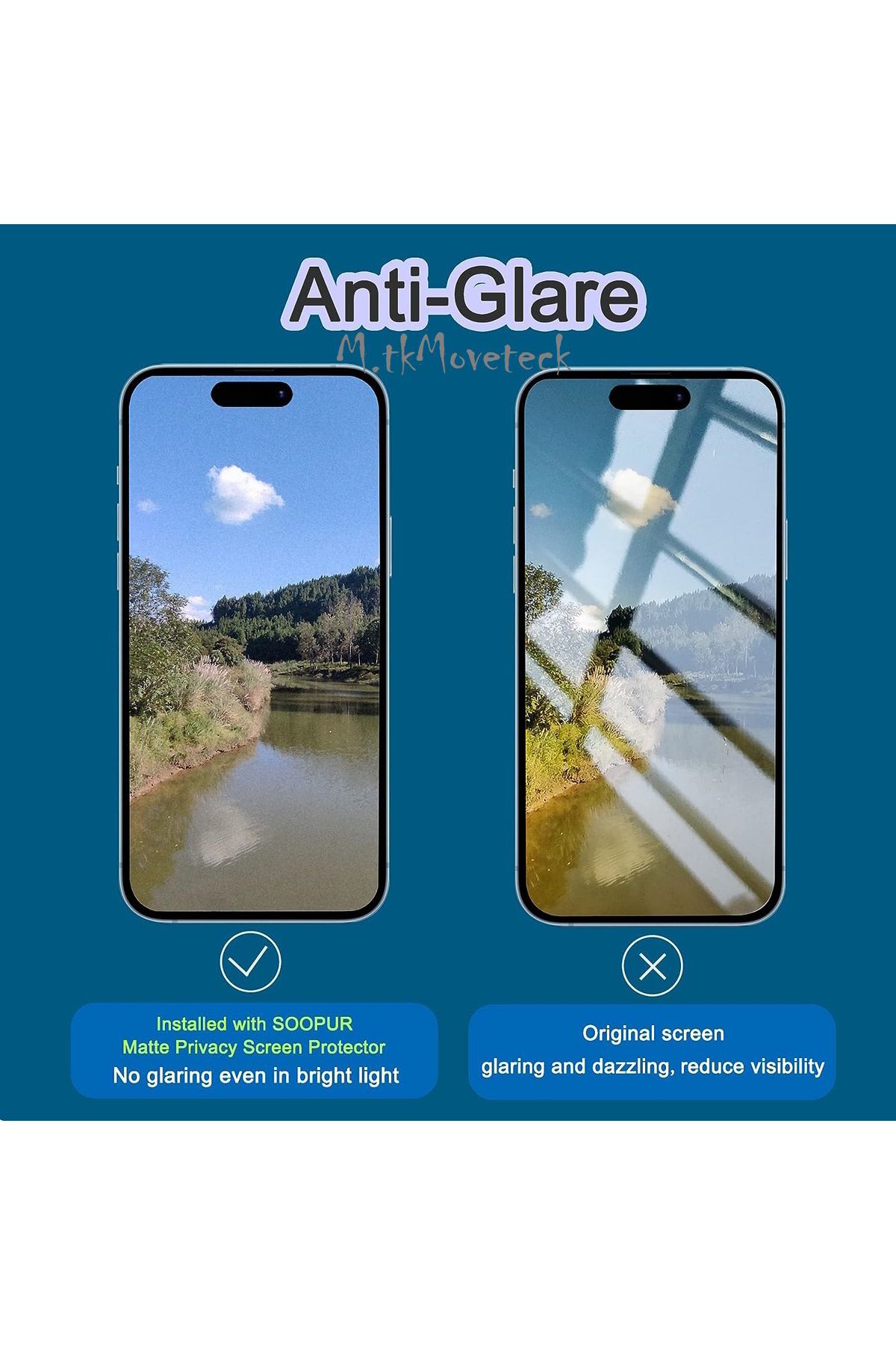 İphone 15 Pro Max Uyumlu Mat Hayalet Ekran Koruyucu Cam Tam Kapla