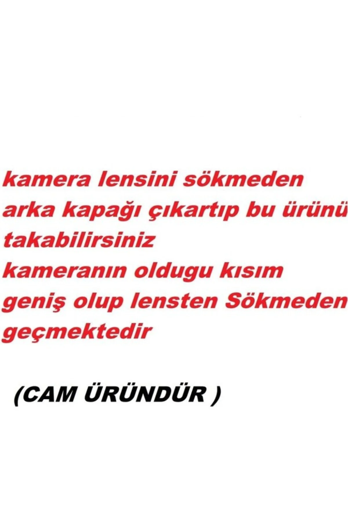 - iPhone 15 Pro Max Arka Pil Batarya Kapağı - Cam Kapak Geniş Len