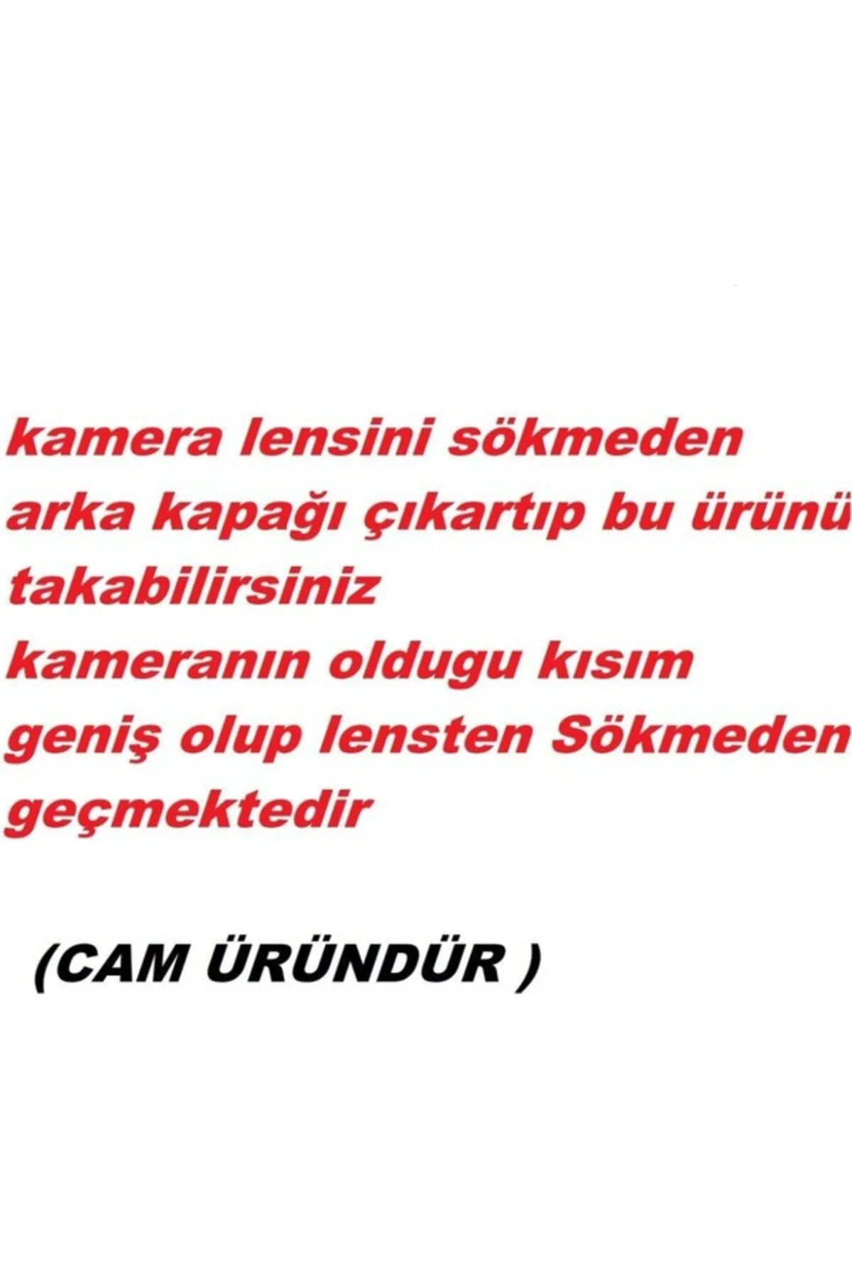 - iPhone 15 Pro Max Arka Pil Batarya Kapağı - Cam Kapak Geniş Len