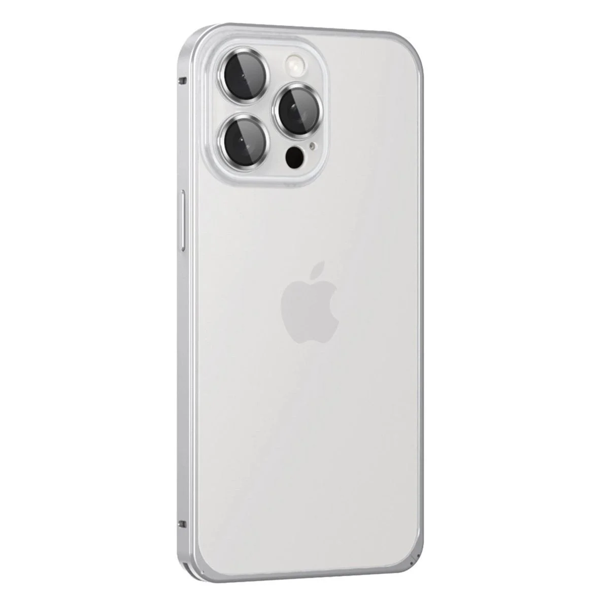 iPhone 15 Pro Max ile Uyumlu Metal Bumper Kapak - Gümüş Renk Koruyucu Kılıf Fiyatı, Yorumları ve Özellikleri