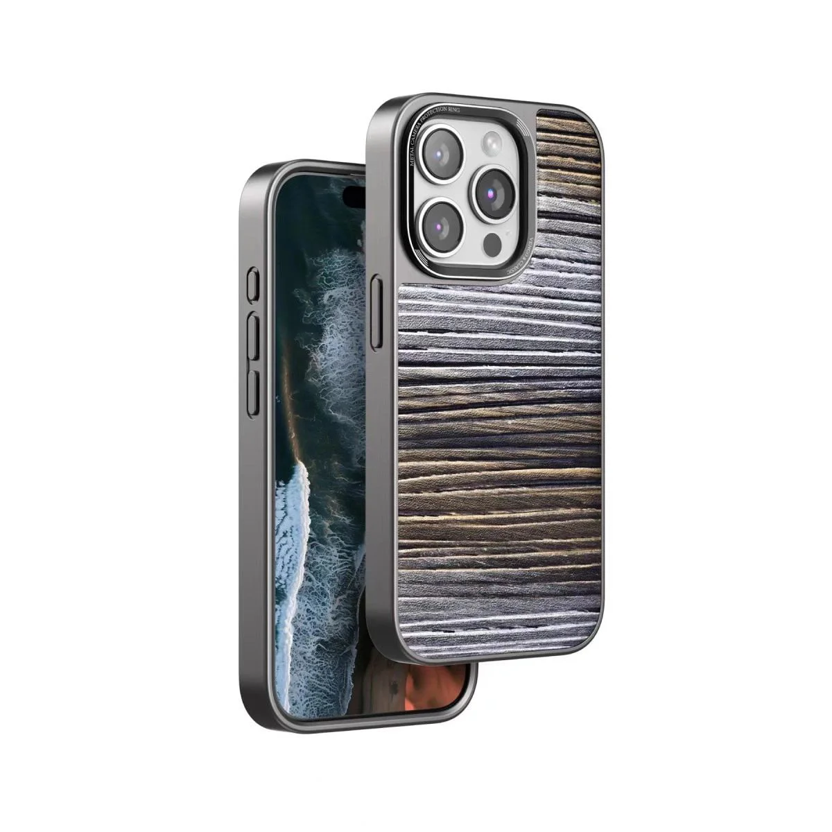 iPhone 15 Pro Max ile Uyumlu Wave Kapak - Sarı Suni Deri Telefon Kılıfı Fiyatı, Yorumları ve Özellikleri