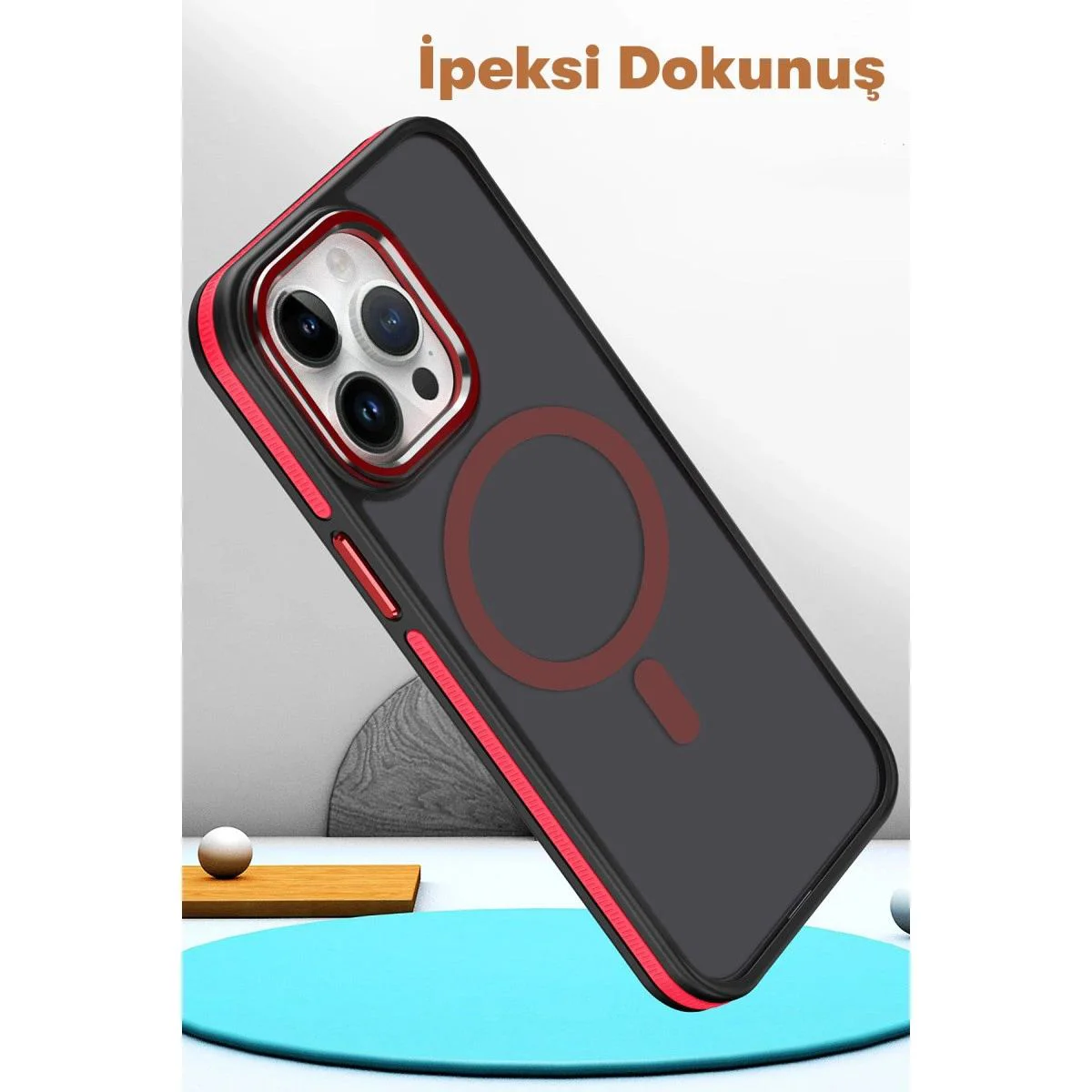 iPhone 15 Pro Max ile Uyumlu Winner MagSafe Kılıf - Siyah Darbe Koruyucu iPhone 15 Pro Max ile Uyumlu Winner MagSafe Kılıf - Siyah Darbe Koruyucu