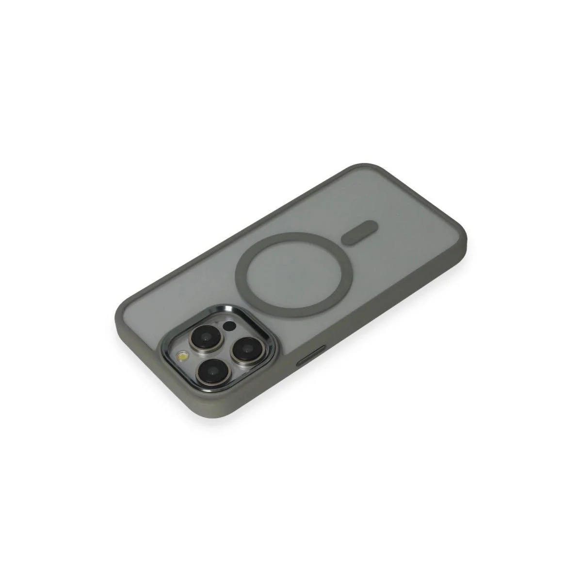 iPhone 15 Pro Max ile Uyumlu Magneticsafe Silikon Kılıf - Gri Fiyatı, Yorumları ve Özellikleri