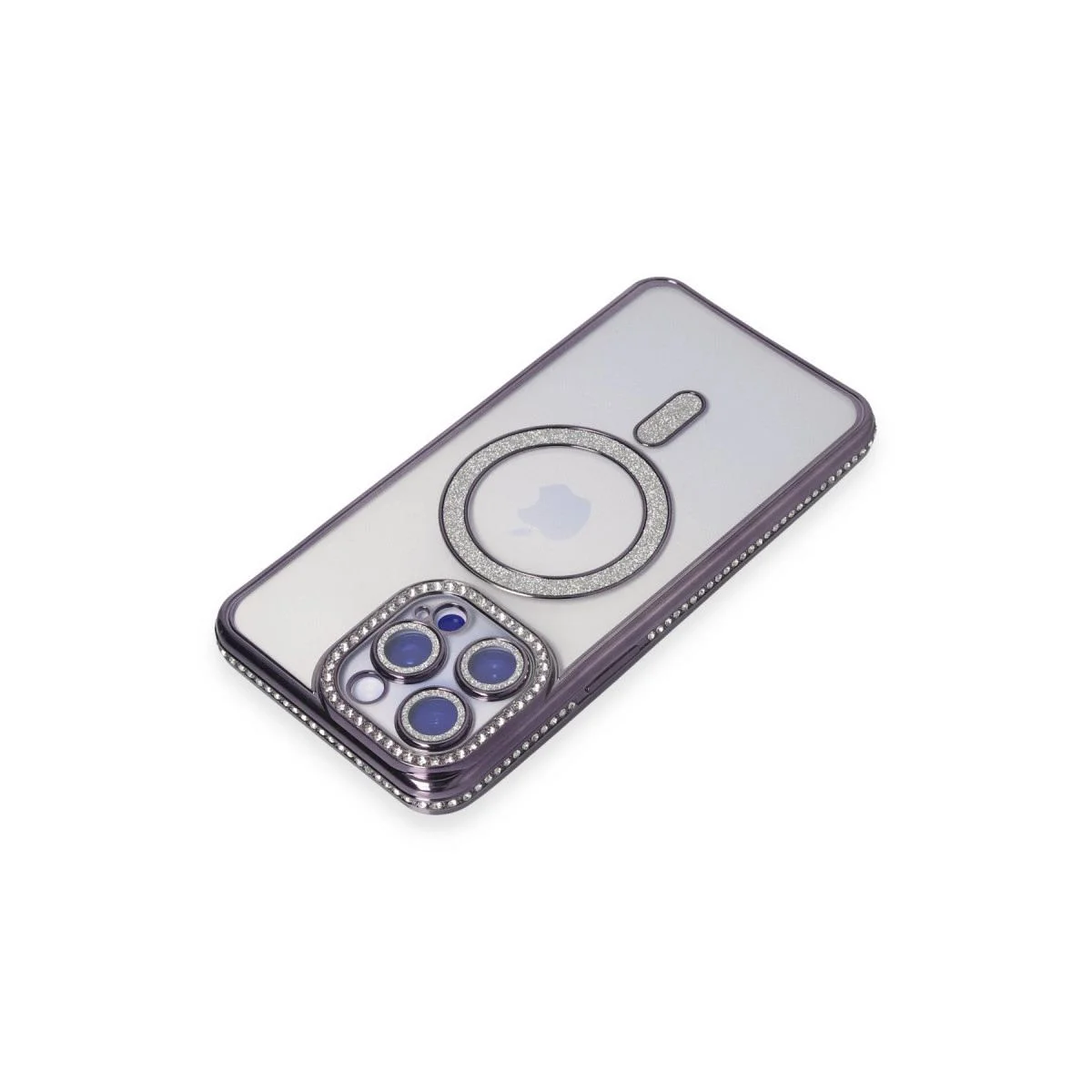 iPhone 15 Pro Max ile Uyumlu Joke Simli Magneticsafe Kılıf - Derin Mor Fiyatı, Yorumları ve Özellikleri