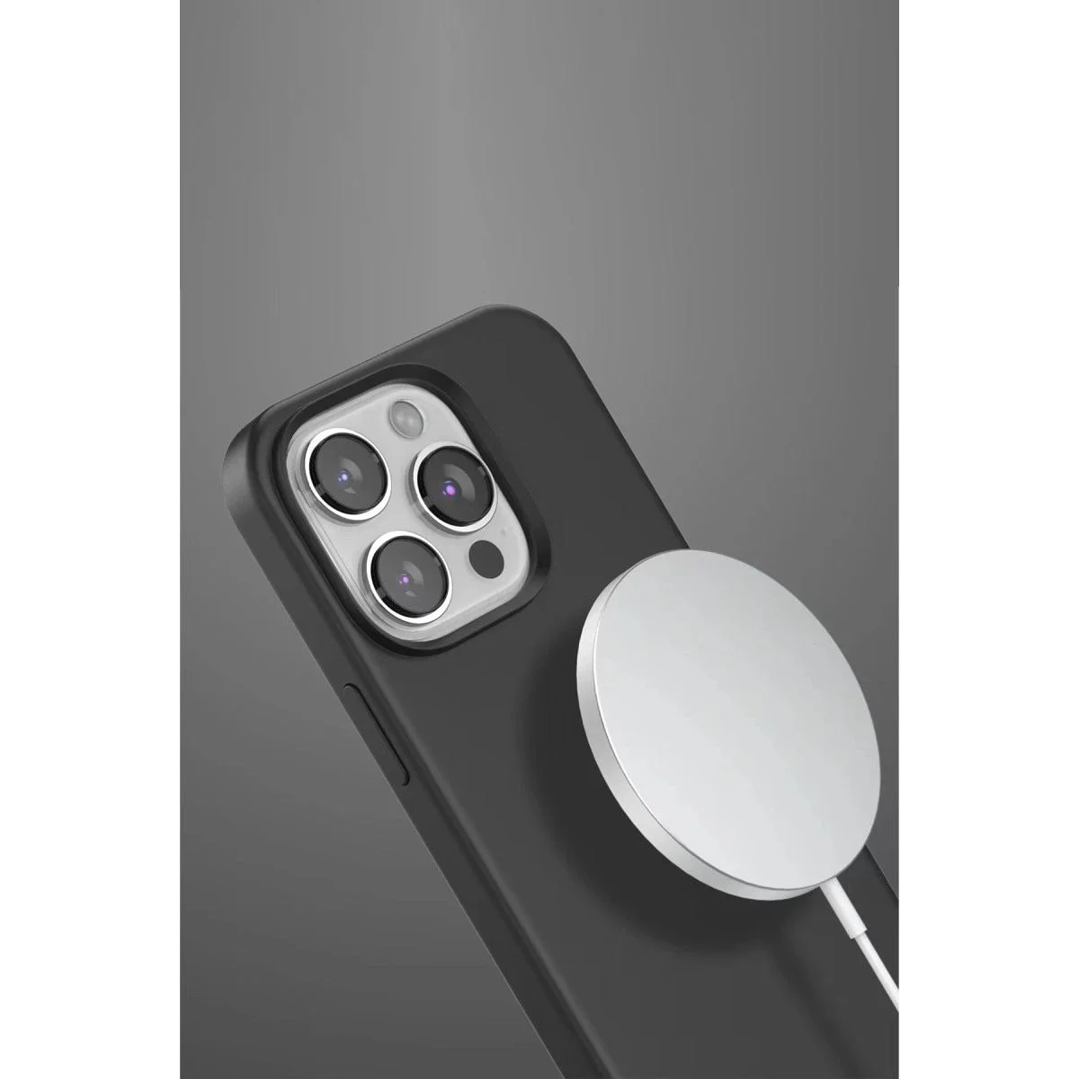iPhone 15 Pro Max ile Uyumlu MagSafe Kılıf - Derin Mor, Silikon, Kadife Doku Fiyatı, Yorumları ve Özellikleri