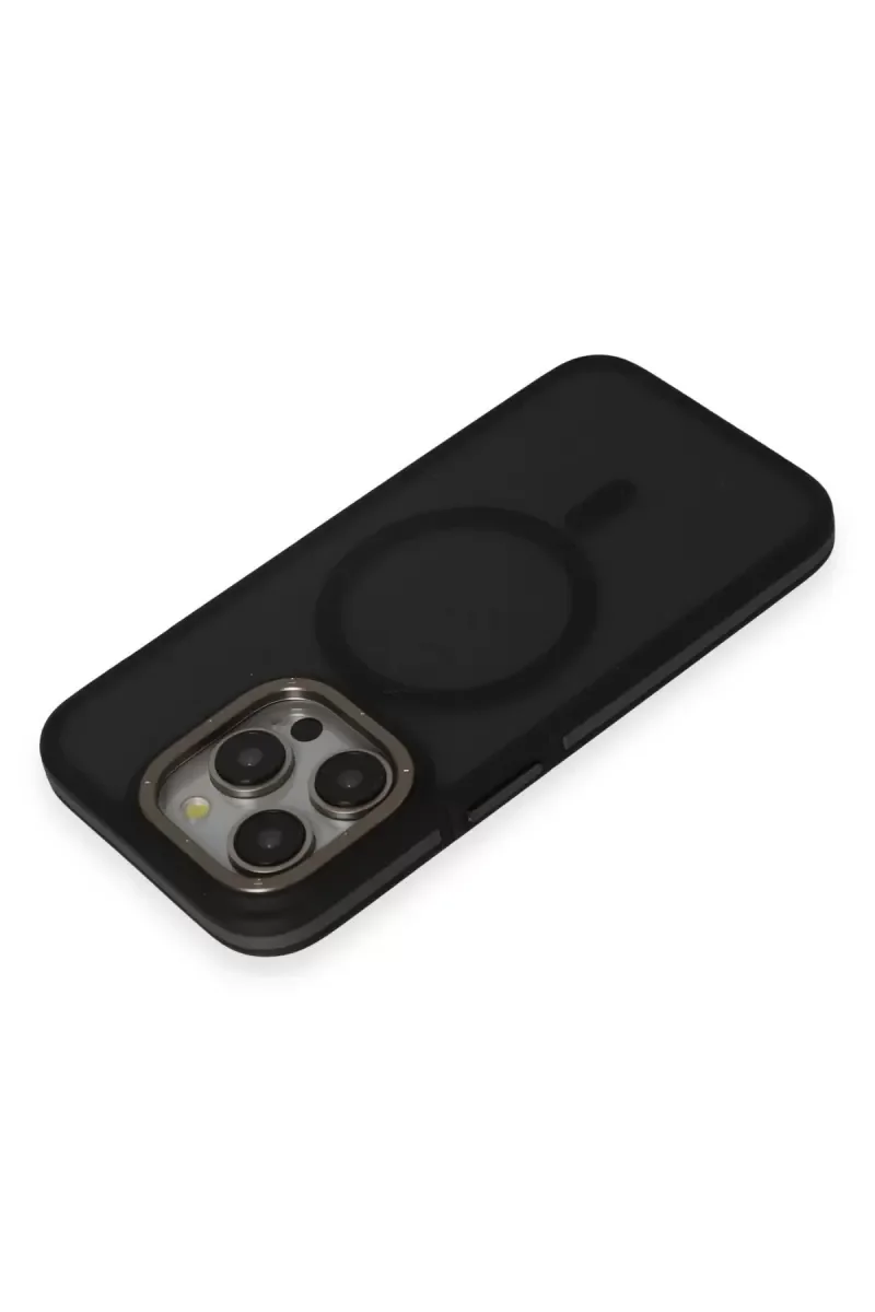iPhone 15 Pro Max ile Uyumlu Rocky Magsafe Kılıf - Siyah