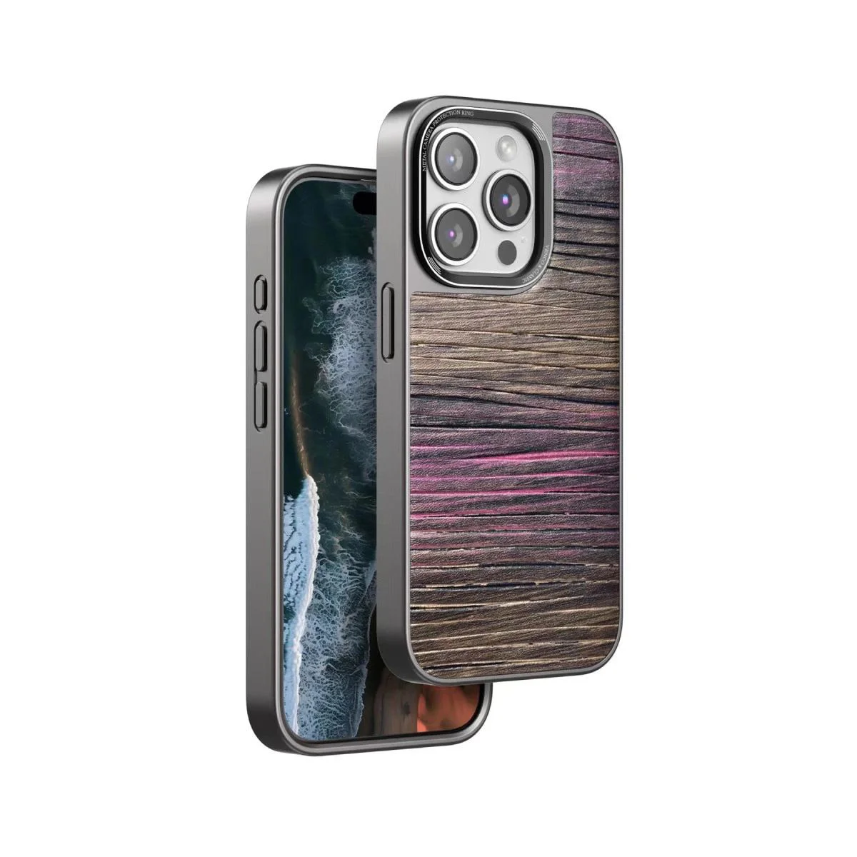 iPhone 15 Pro Max ile Uyumlu Wave Kapak - Pembe Suni Deri Telefon Kılıfı Fiyatı, Yorumları ve Özellikleri