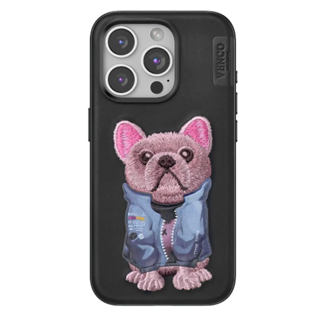 iPhone 15 Pro Max ile Uyumlu Cute Köpek Desenli Kılıf - Siyah, Darbe Korumalı TPU Kapak Fiyatı, Yorumları ve Özellikleri