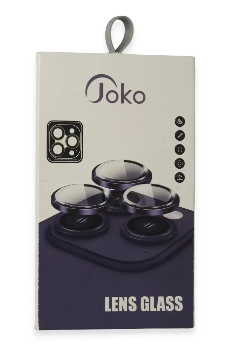 iPhone 15 Pro Max ile Uyumlu PVD Metal Kamera Lens - Lacivert 9H Sertlik Koruma