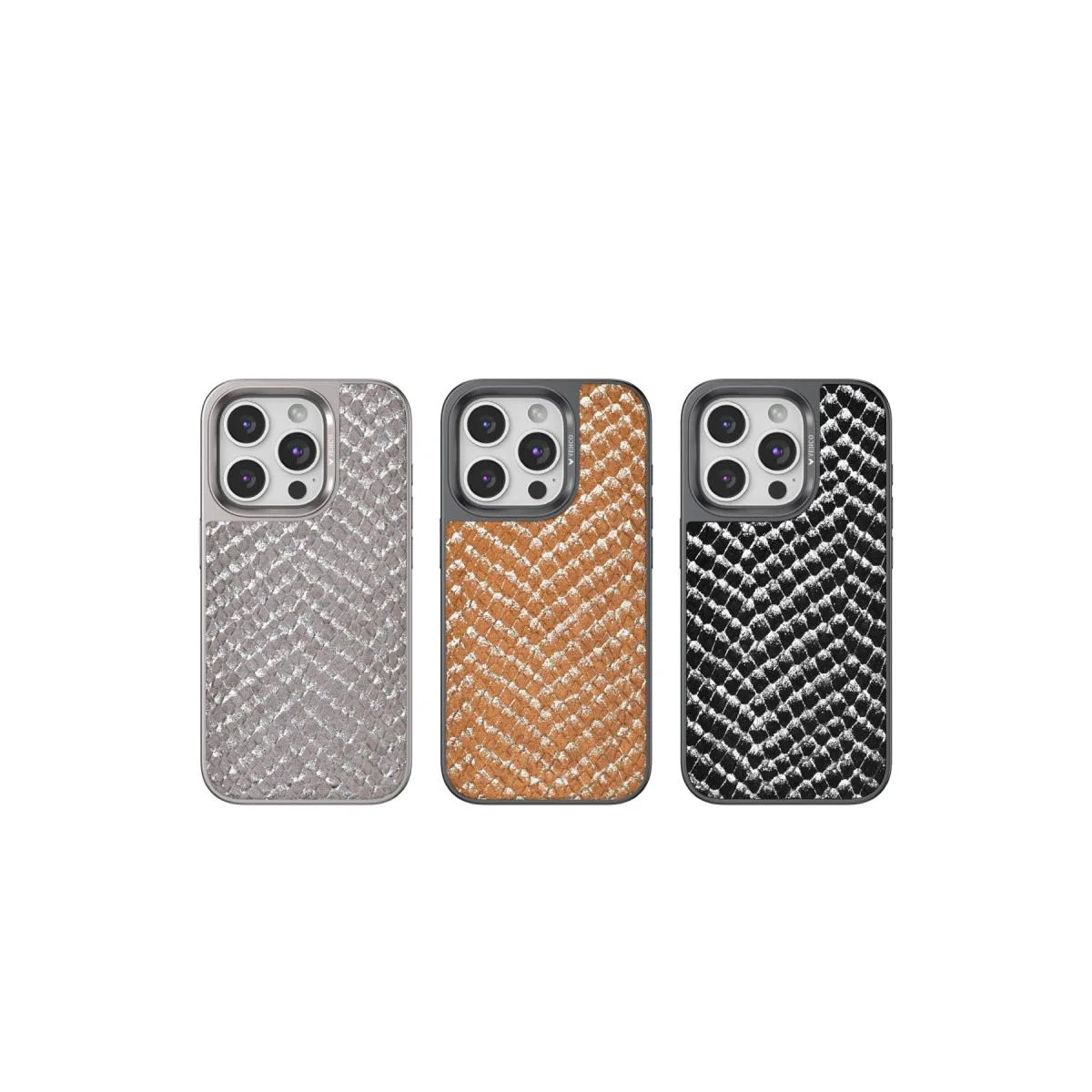 iPhone 15 Pro Max ile Uyumlu Viper Kapak - Titan Gri Yılan Desenli Lüks Kılıf Fiyatı, Yorumları ve Özellikleri