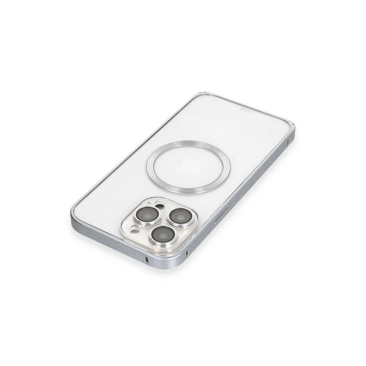 iPhone 15 Pro Max ile Uyumlu Metal Bumper Kılıf - Magsafe Destekli Gri Fiyatı, Yorumları ve Özellikleri