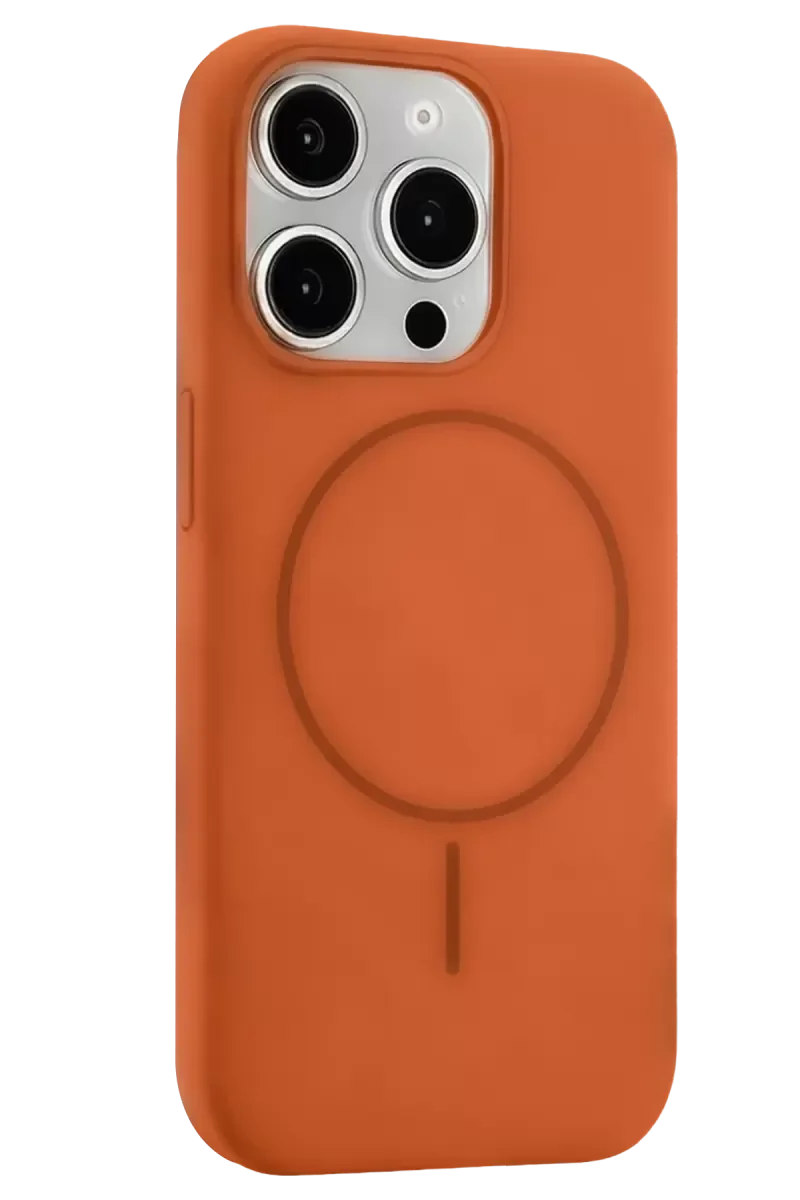 iPhone 15 Pro Max ile Uyumlu MagSafe Kılıf - Turuncu Şık ve Dayanıklı Koruma