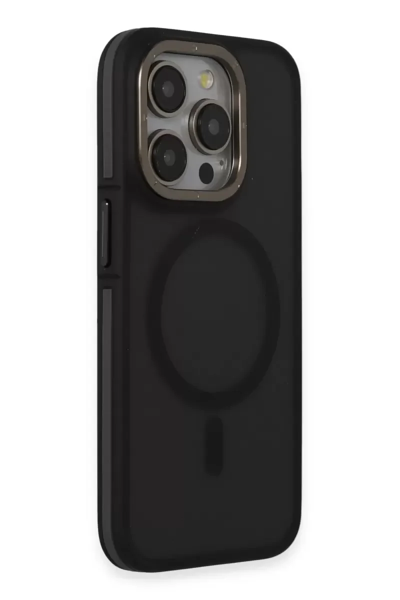 iPhone 15 Pro Max ile Uyumlu Rocky Magsafe Kılıf - Siyah