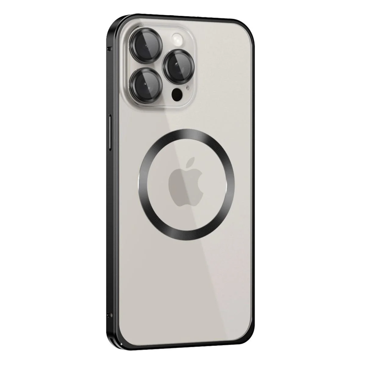 iPhone 15 Pro Max ile Uyumlu Metal Bumper Kılıf - Magsafe Destekli Siyah Fiyatı, Yorumları ve Özellikleri