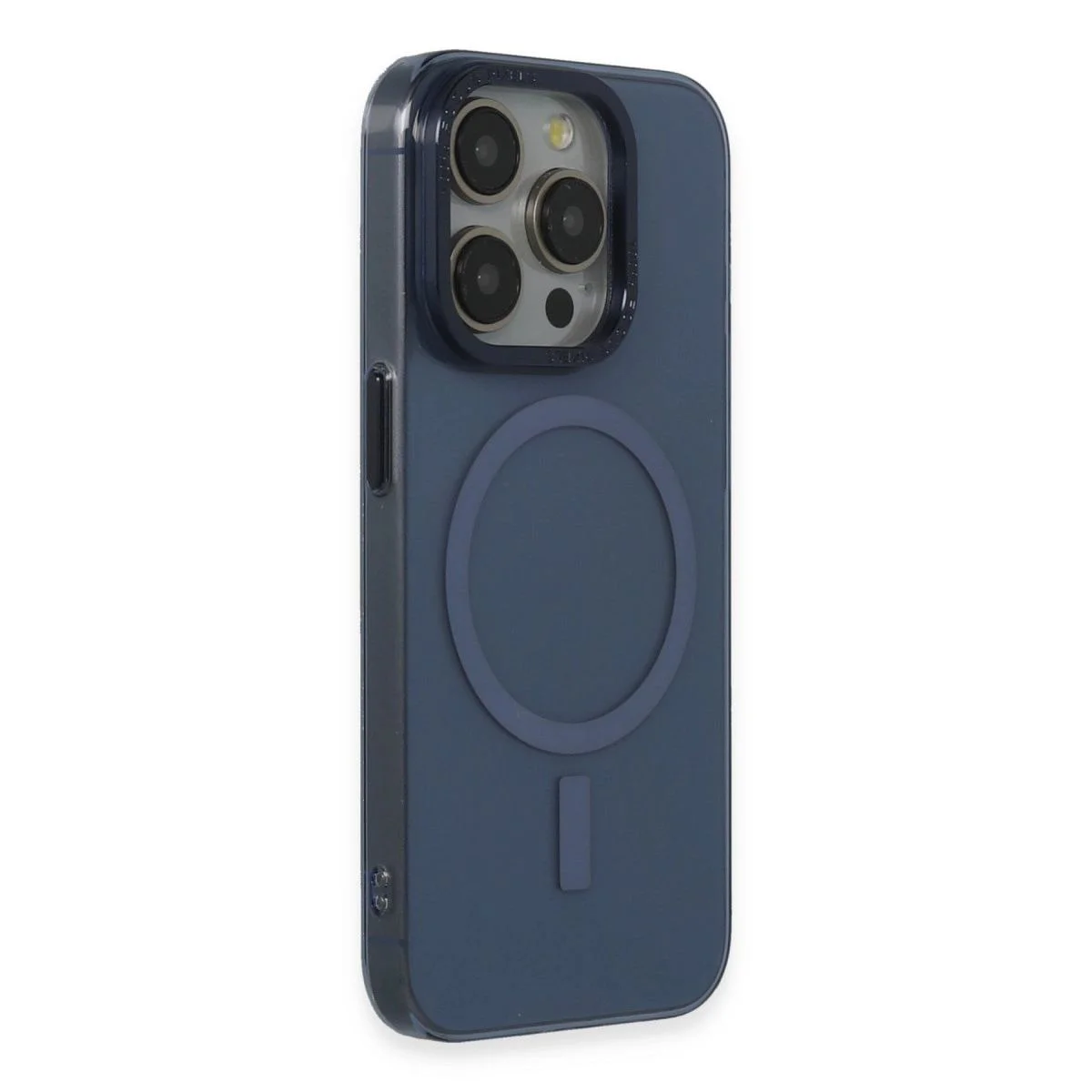 iPhone 15 Pro Max ile Uyumlu Magneticsafe Sert PC Kılıf - Lacivert Metal Kapak Fiyatı, Yorumları ve Özellikleri
