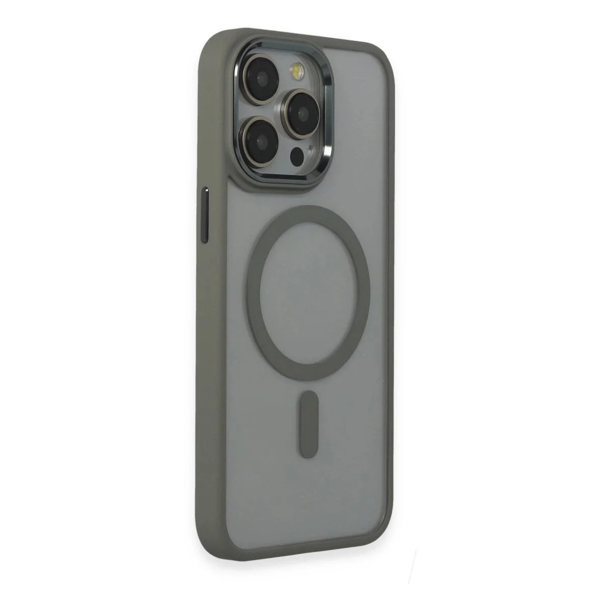 iPhone 15 Pro Max ile Uyumlu Magneticsafe Silikon Kılıf - Gri Fiyatı, Yorumları ve Özellikleri