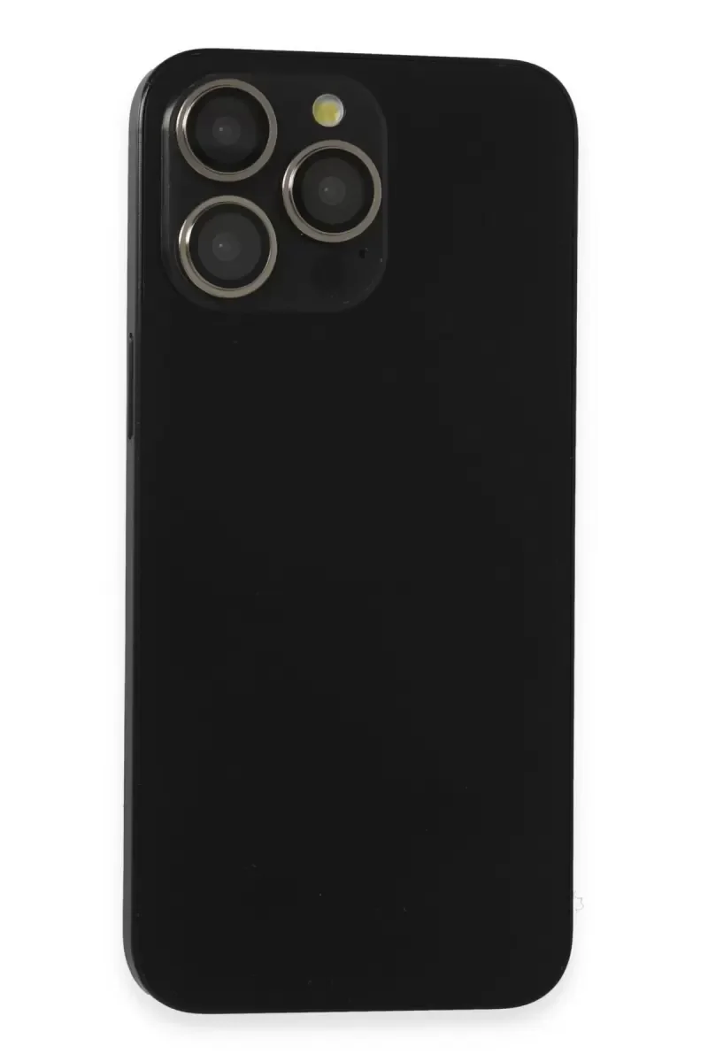 iPhone 15 Pro Max ile Uyumlu PVD Metal Kamera Lens - Gri 9H Sertlik