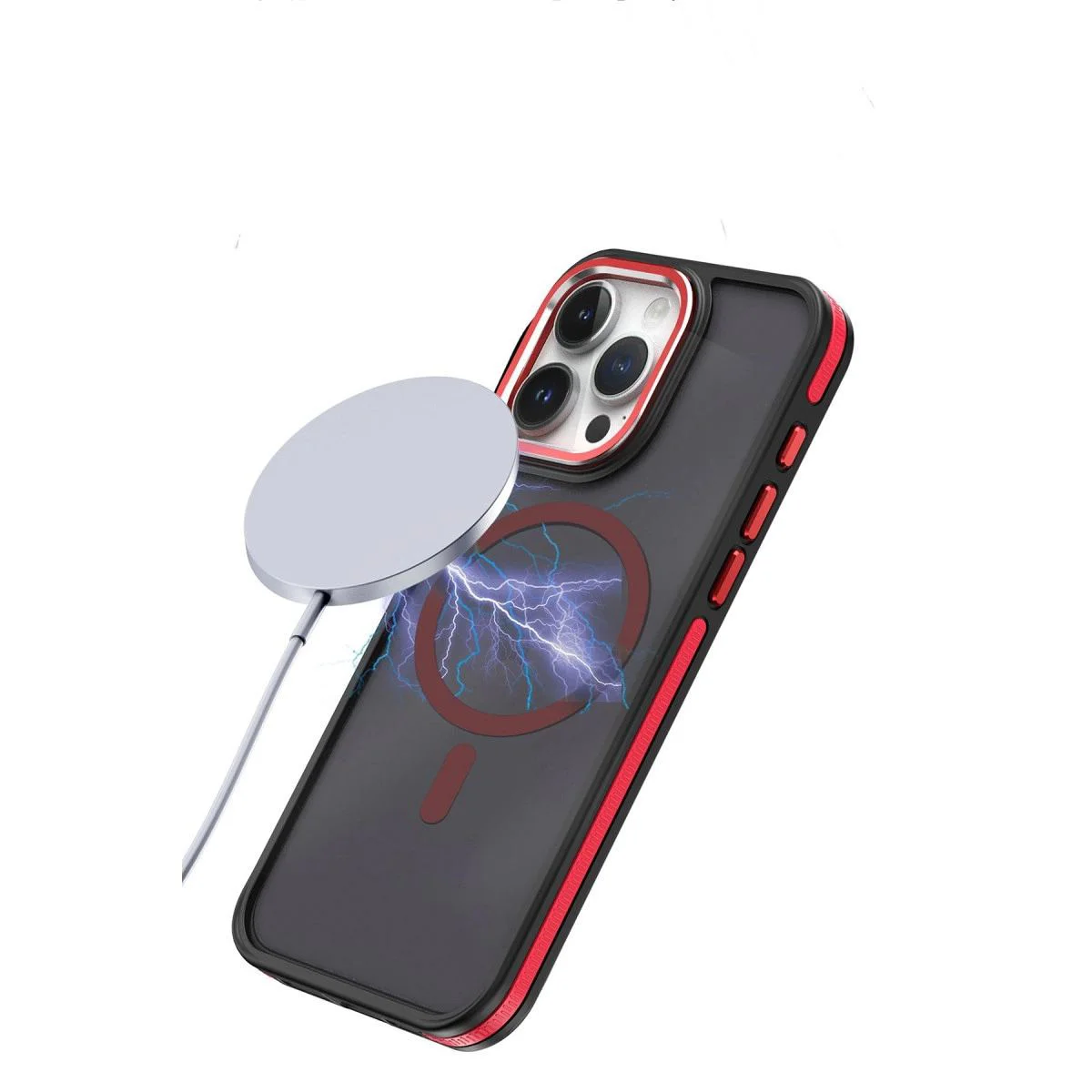 iPhone 15 Pro Max ile Uyumlu Winner MagSafe Kılıf - Siyah Darbe Koruyucu iPhone 15 Pro Max ile Uyumlu Winner MagSafe Kılıf - Siyah Darbe Koruyucu
