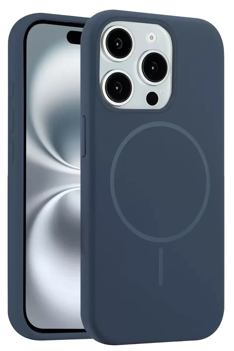 iPhone 15 Pro Max ile Uyumlu MagSafe Kılıf - Jully Kapak Lacivert