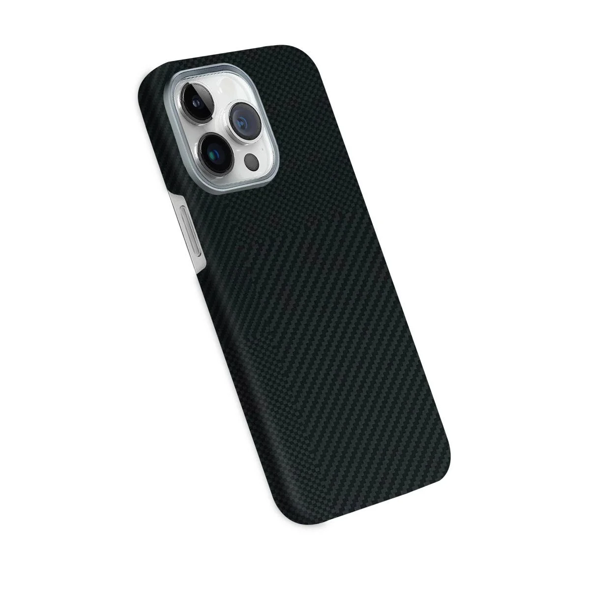iPhone 15 Pro Max ile Uyumlu Volt MagSafe Kapak - Siyah, Kevlar Desenli Darbe Emici Telefon Kılıfı iPhone 15 Pro Max ile Uyumlu Volt MagSafe Kapak - Siyah, Kevlar Desenli Darbe Emici Telefon Kılıfı