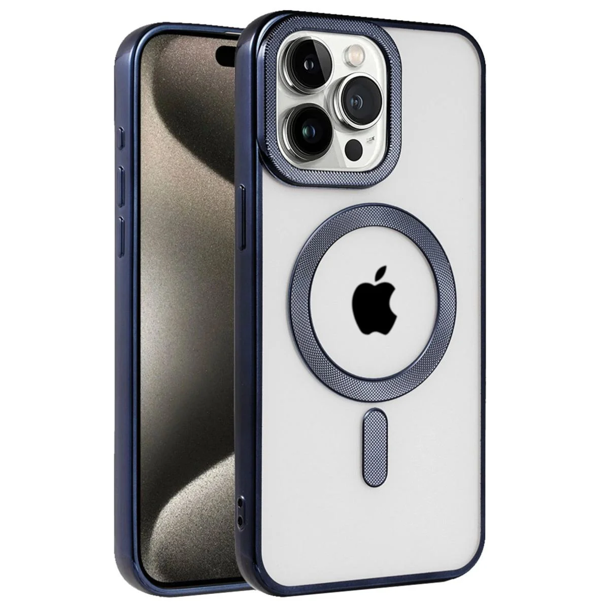 iPhone 15 Pro Max ile Uyumlu Kronos MagSafe Kılıf - Lacivert Fiyatı, Yorumları ve Özellikleri