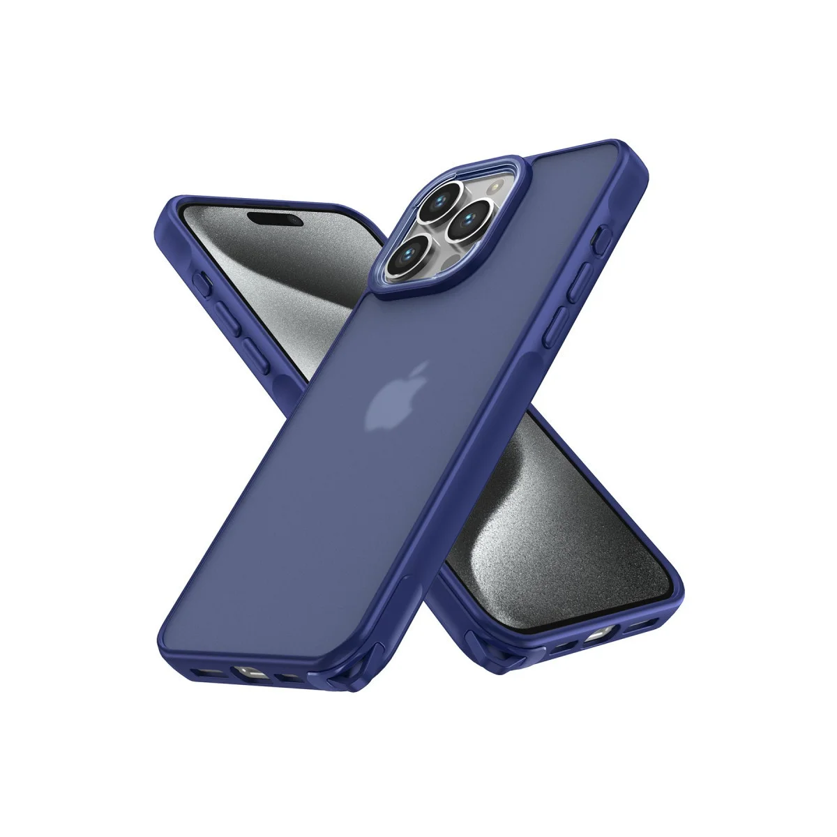 iPhone 15 Pro Max Kılıf - Elegant Lacivert TPU PC Kılıf | Korumalı ve Şık Tasarım