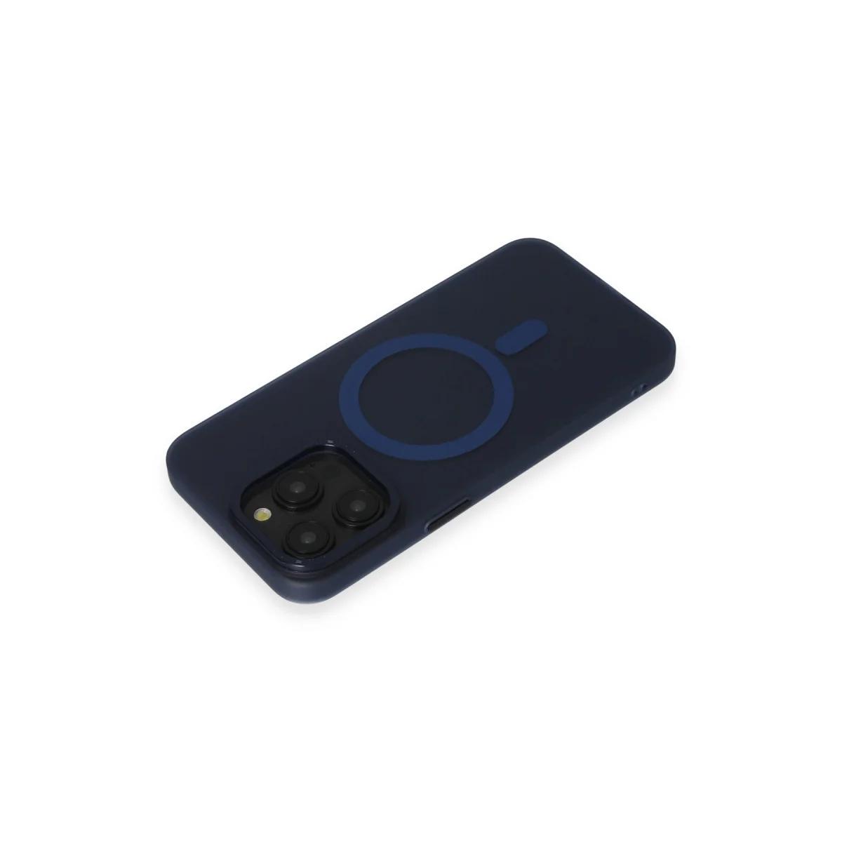 iPhone 15 Pro Max Lodos Magneticsafe Mat Kapak - Mavi
