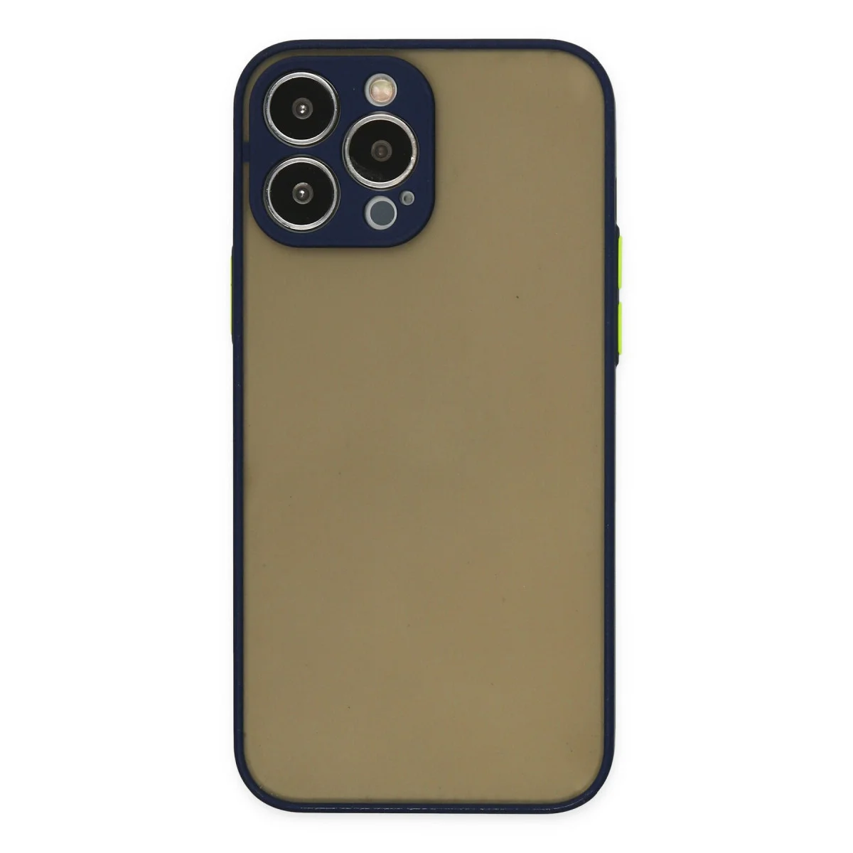 iPhone 15 Pro Max Montreal Silikon Kılıf - Lacivert Kamera Korumalı Premium Çantası