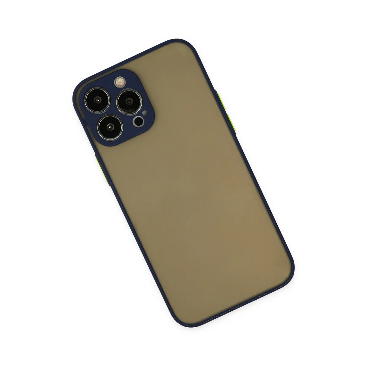 iPhone 15 Pro Max Montreal Silikon Kılıf - Lacivert Kamera Korumalı Premium Çantası
