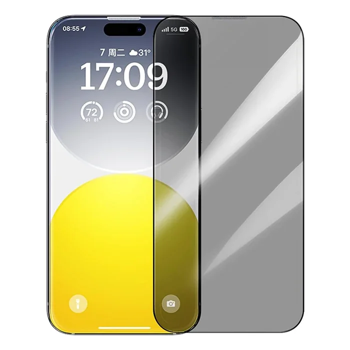 iPhone 15 Pro Max Privacy Cam Ekran Koruyucu - Hayalet Full Koruma