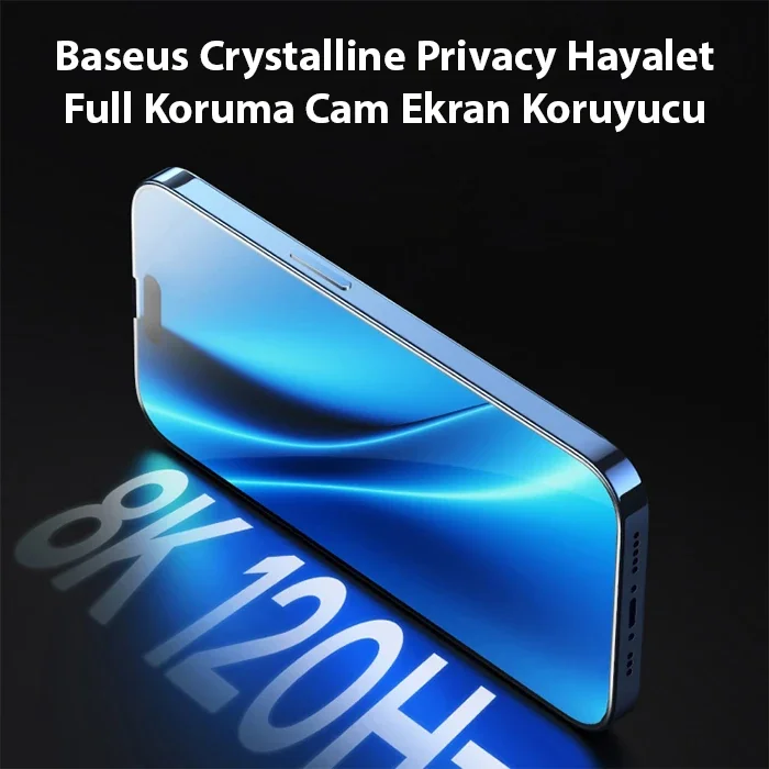 iPhone 15 Pro Max Privacy Cam Ekran Koruyucu - Hayalet Full Koruma