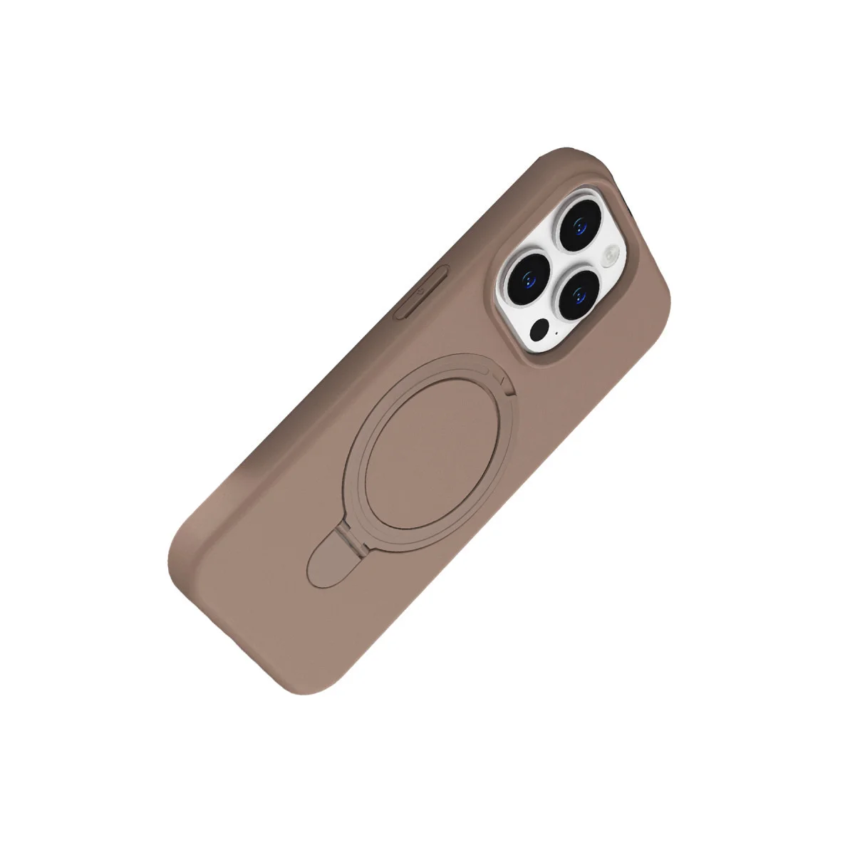iPhone 15 Pro Max Regal Magsafe Standlı Kapak - Çöl Titanyum | Şık Tasarım ve Güçlü Koruma