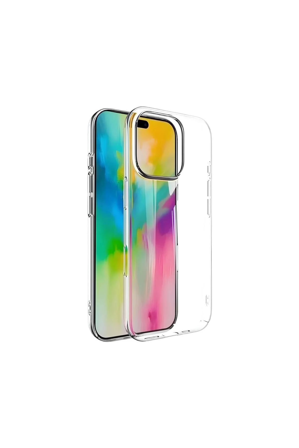 iPhone 15 Pro Max Şeffaf Mika Sararmaz Sert Kılıf