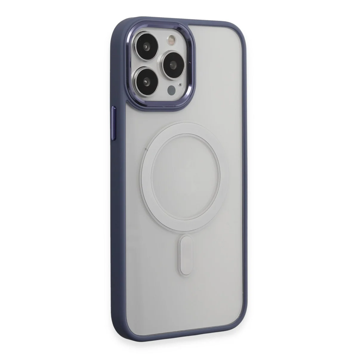 iPhone 15 Pro Max Silikon Kılıf - Room Magneticsafe & Sierra Blue