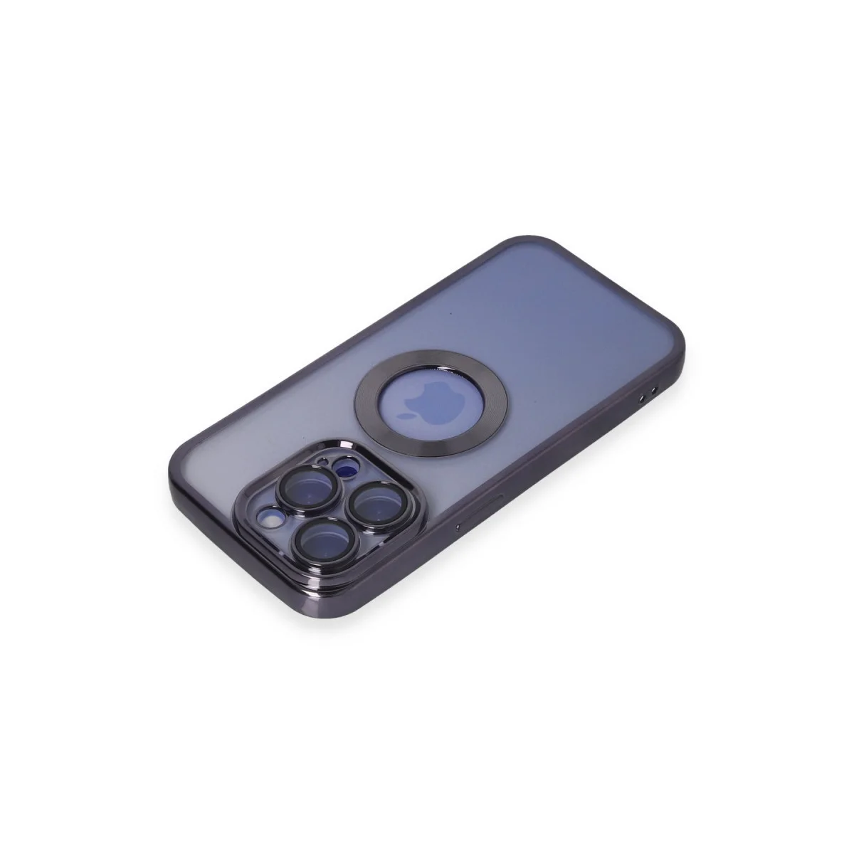 iPhone 15 Pro Max Slot Silikon Kılıf - Mor & Elinizden Kaymayan Koruma