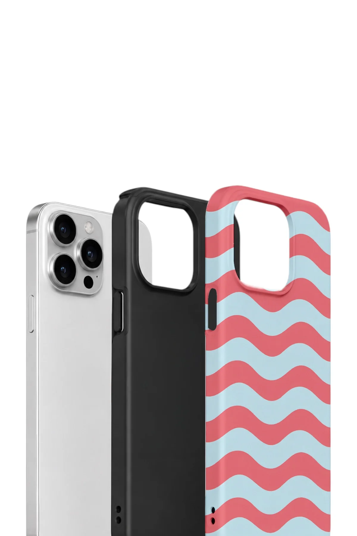iPhone 15 Pro Max Vorian Çift Katmanlı Kılıf Retro Wave Candy