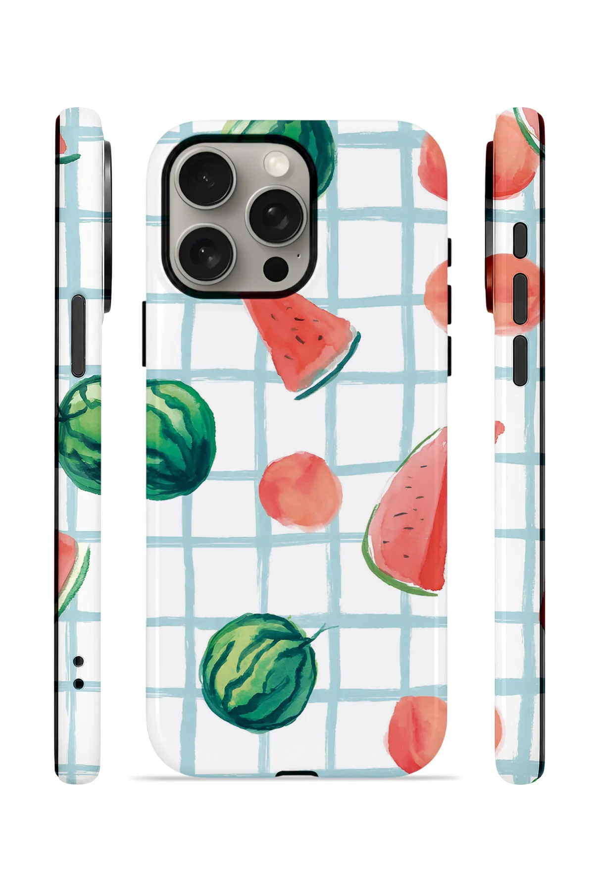 iPhone 15 Pro Max Vorian Çift Katmanlı Kılıf Watermelon Grid Fiyatı, Yorumları ve Özellikleri