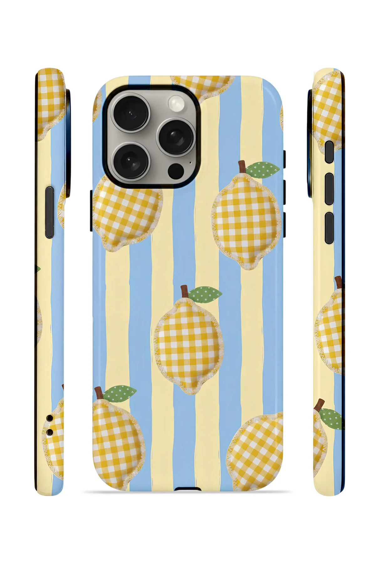 iPhone 15 Pro Max Vorian Magsafe Çift Katmanlı Korumalı Kılıf Gingham Lemon Grove iPhone 15 Pro Max Vorian Magsafe Çift Katmanlı Korumalı Kılıf Gingham Lemon Grove