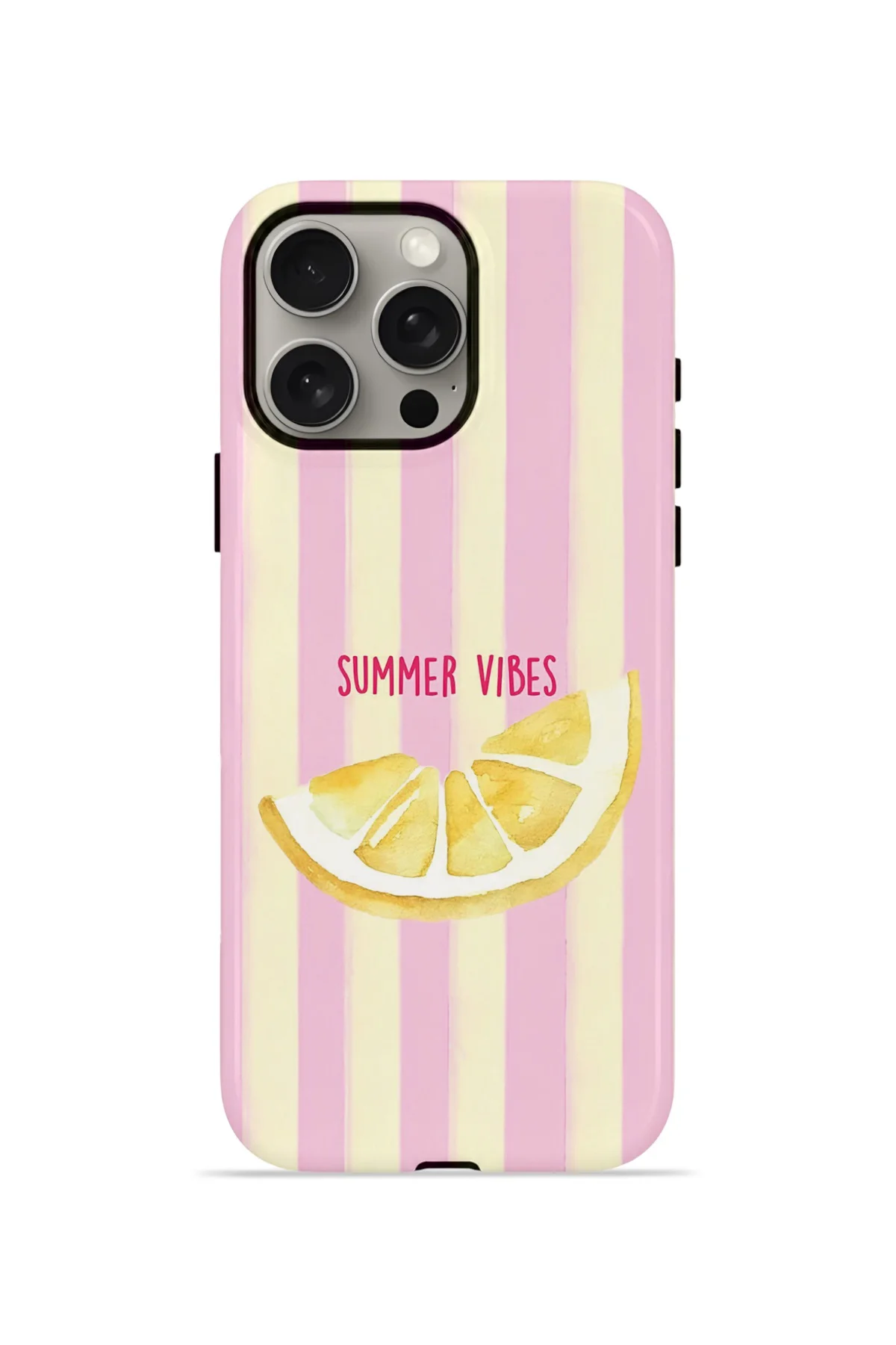 iPhone 15 Pro Max Vorian Çift Katmanlı Kılıf Summer Vibes Lemon