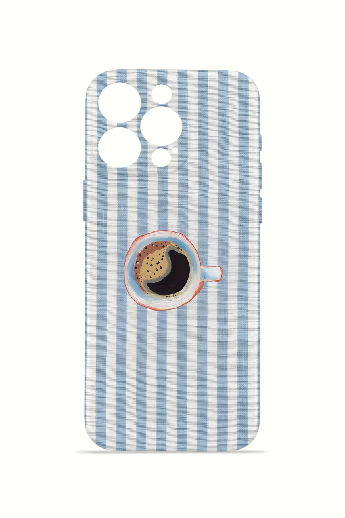 iPhone 15 Pro Max Vorian İnce Kamera Korumalı Mika Kılıf Morning Coffee Stripe iPhone 15 Pro Max Vorian İnce Kamera Korumalı Mika Kılıf Morning Coffee Stripe