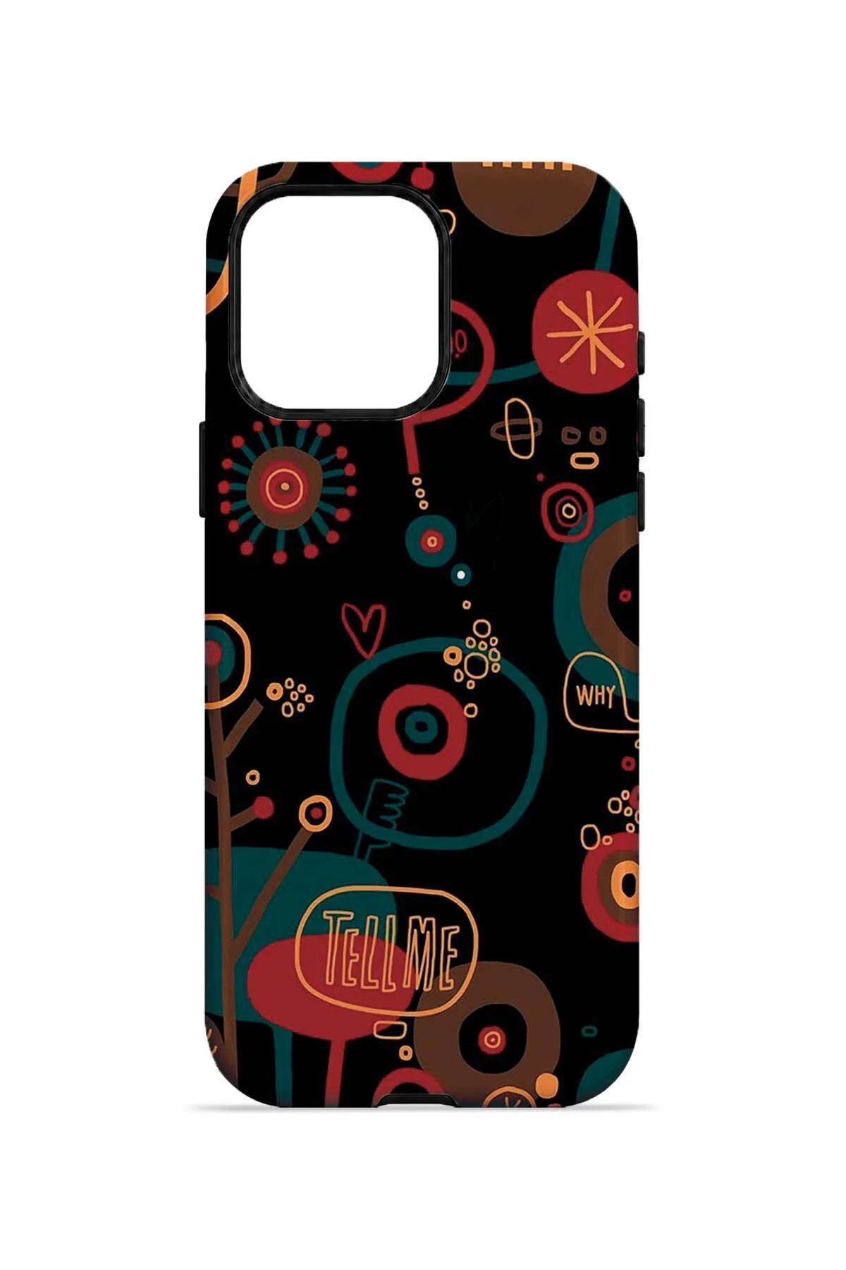 iPhone 15 Pro Max Vorian Çift Katmanlı Halloween Doodle Mix Kılıf - Görsel 4