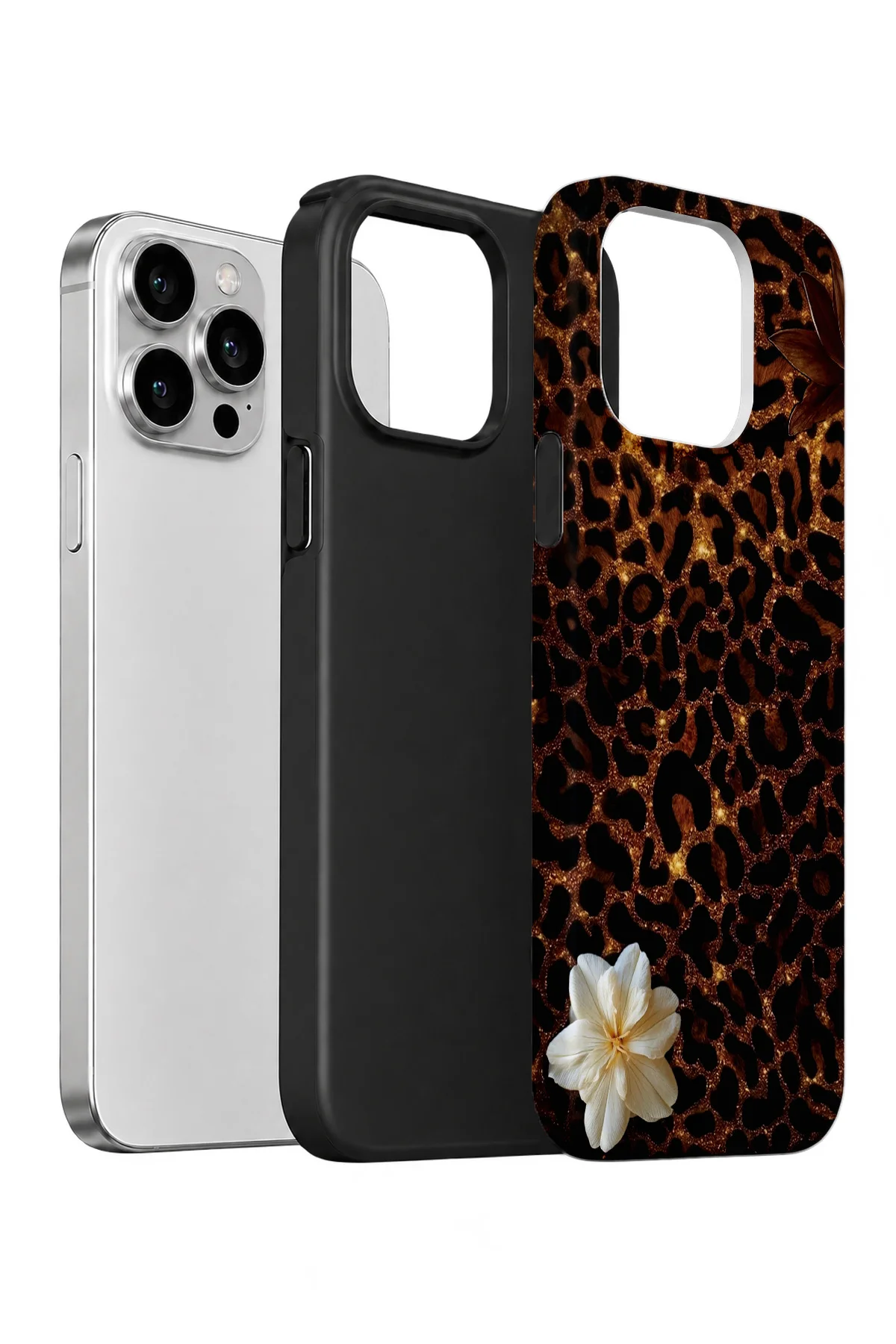 iPhone 15 Pro Max Vorian Çift Katmanlı Koyu Leopar Çiçek Kılıf iPhone 15 Pro Max Vorian Çift Katmanlı Koyu Leopar Çiçek Kılıf - Görsel 2