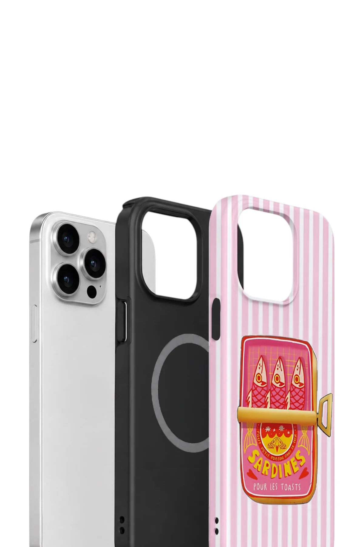 iPhone 15 Pro Max Vorian Çift Katmanlı MagSafe Kılıf Sardine Club Pink
