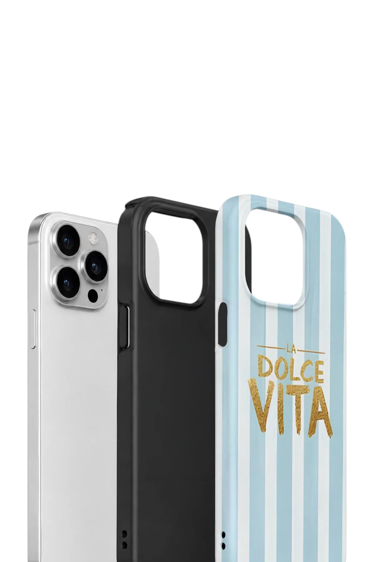 iPhone 15 Pro Max Vorian Çift Katmanlı Kılıf La Dolce Vita Blue